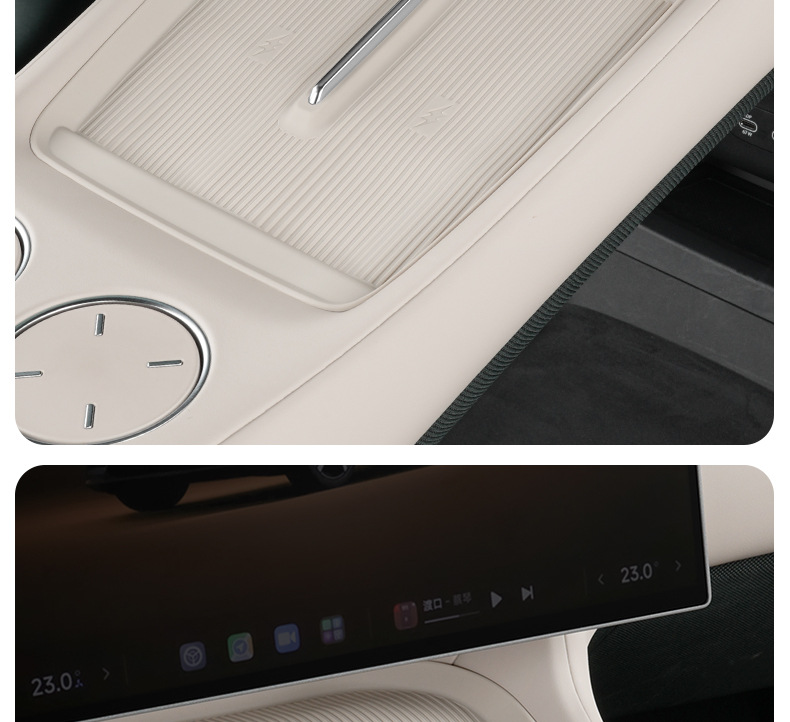 Suitable for Xiaomi Yu7/New Su7 Wireless Charging Silicone Mat, Central Control Anti-Slip Protective Water Cup Mat, Automotive Supplies