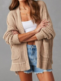 W 78839 Lazy Knit Cardigan Sweater 㼑��_��ë�� �羳�W��