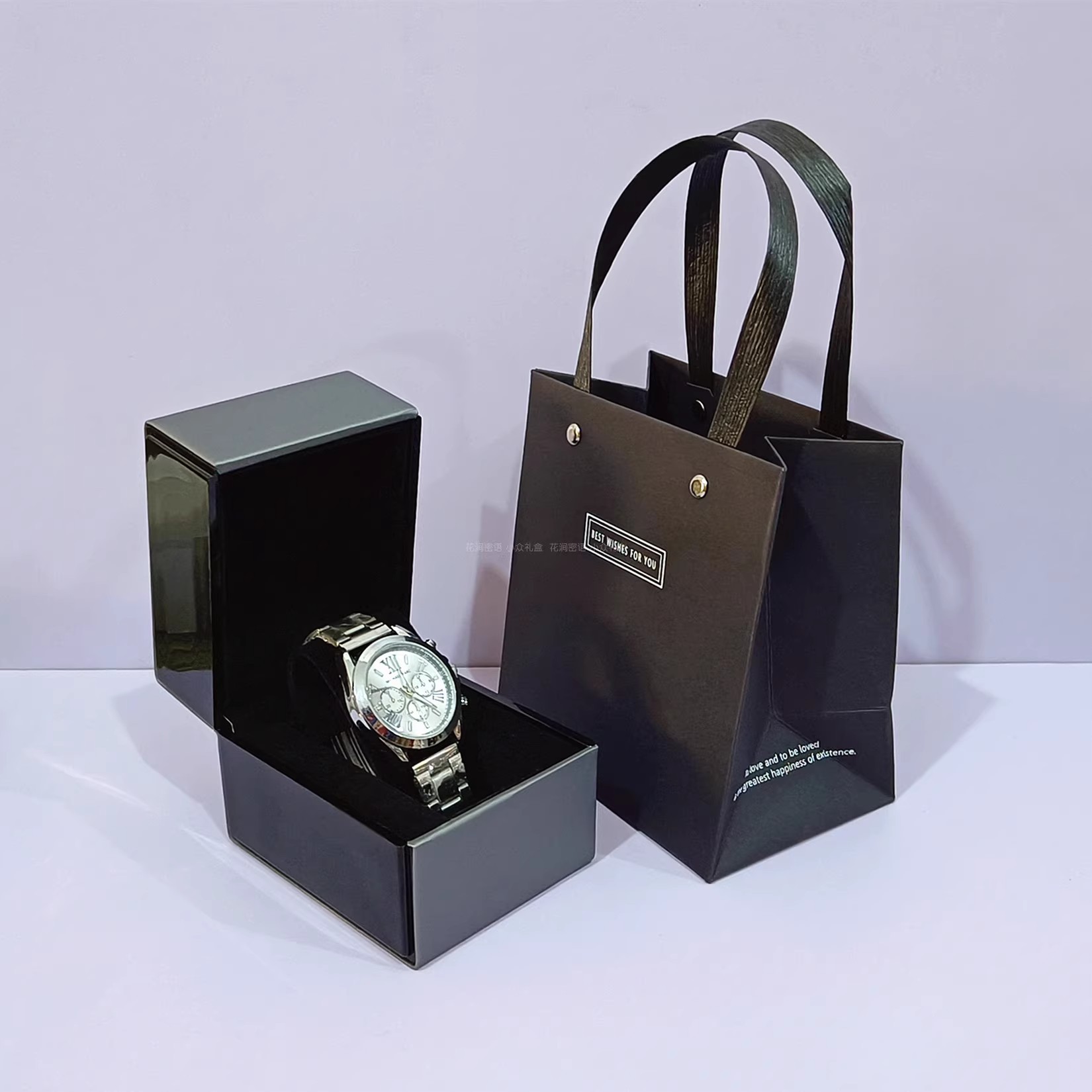 Light Luxury High-End Leather Watch Box High-End Flip Mechanical Sports Watch Men's and Women's Watch Packaging Gift Empty Box