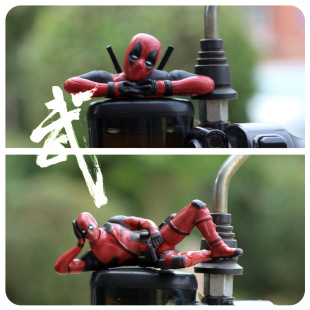 死侍電瓶電動車載摩托機車裝飾品小配件掛件擺件汽車內飾玩偶公仔