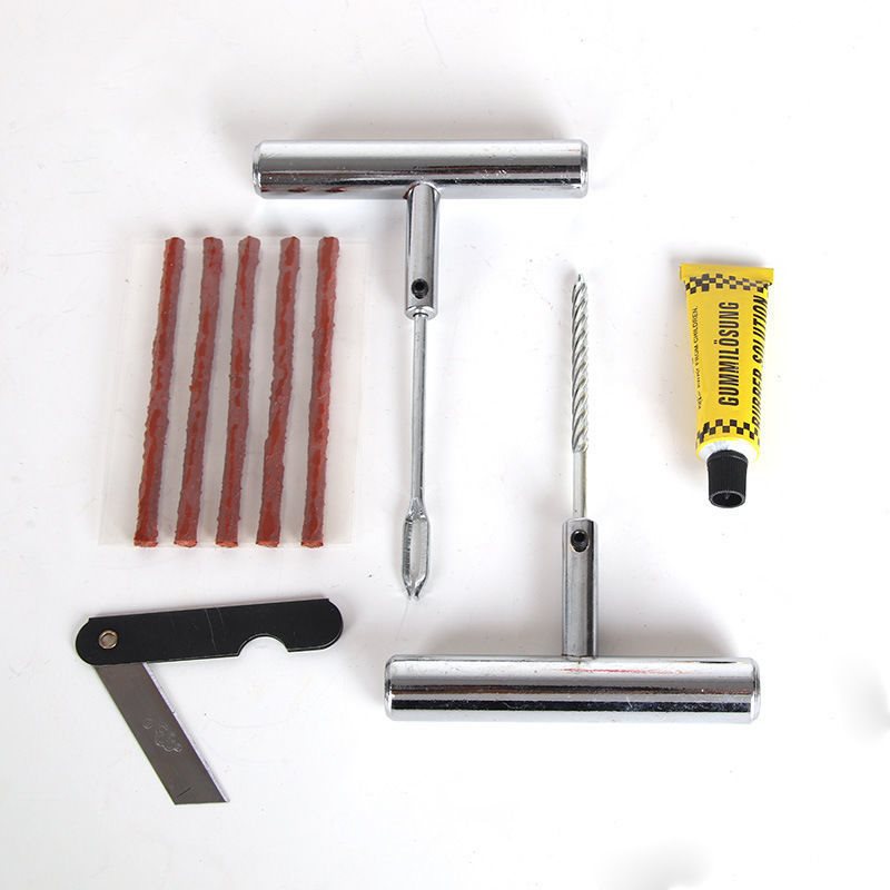 汽车补胎工具套装真空胎专用摩托电动车用应急快速补轮胎胶条神器