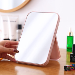 Desktop HD makeup mirror Student dormitory Desktop dressing mirror Office can stand ins simple portable small mirror
