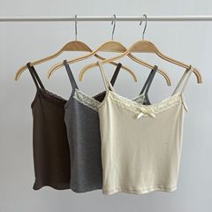 1150三色新款大蝴蝶結蕾絲吊帶