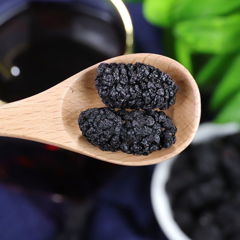 Dried Black Mulberry Fruit Sang Shen 桑葚 Sun Dried Herbal Tea and Culinary Use 3g x 2 Packs quality and texture