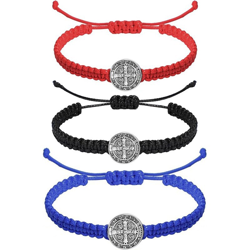 Cross-Border Hand-Woven Adjustable Bracelet Virgin Mary Gift Bracelet Cross-Border Jewelry