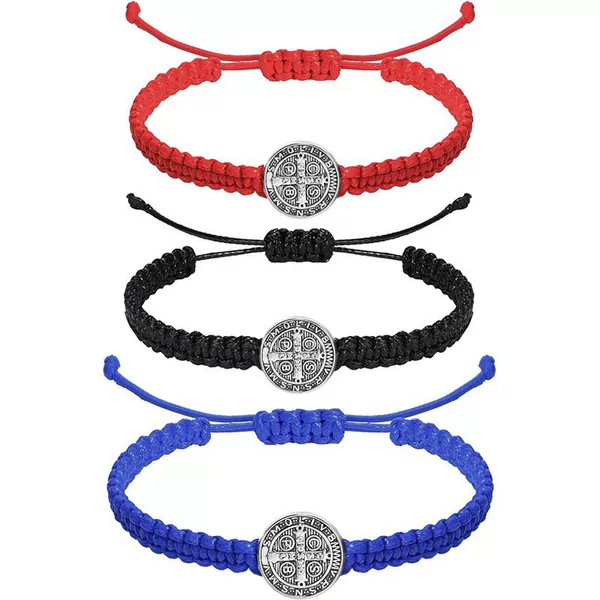 Cross-Border Hand-Woven Adjustable Bracelet Virgin Mary Gift Bracelet Cross-Border Jewelry