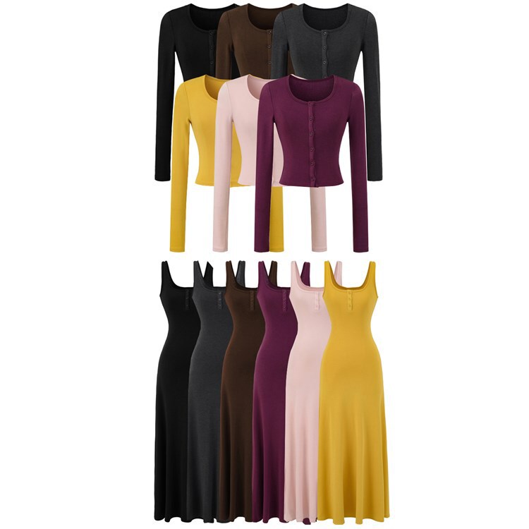 Knitted Cardigan Vest Dress Set for Women, Autumn Slim Fit Square Neck Elegant High-End Bodycon A-Line Long Dress