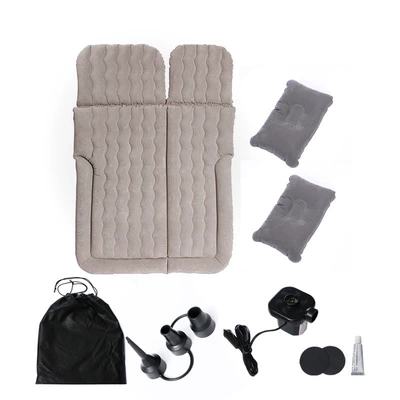 Cross-Border Car Inflatable Bed, Car Vehicle-mounted inflatable bed - gray-trunk-camping