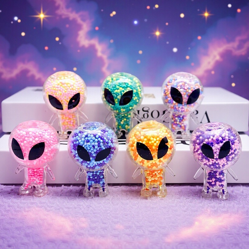 Cross-border hot Bobi alien pinch music foreign trade manufacturers TPR vent decompression foam air toys wholesale