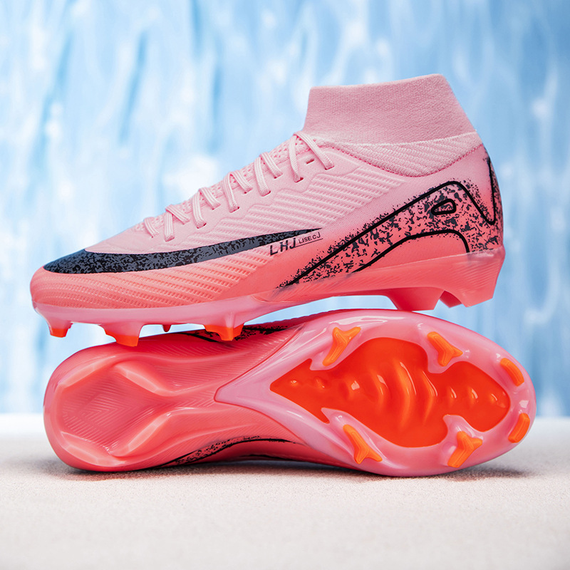 Zapatos de Entrenamiento de Fútbol AG TF de Caucho y Malla, Ligeros, para Pastizales Artificiales