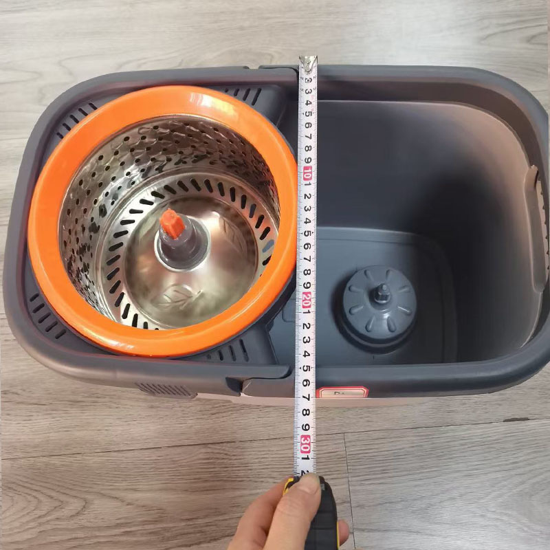 Juego de fregona giratoria con cubo, lavado automático sin manos, fregona de cabeza redonda, para hogar