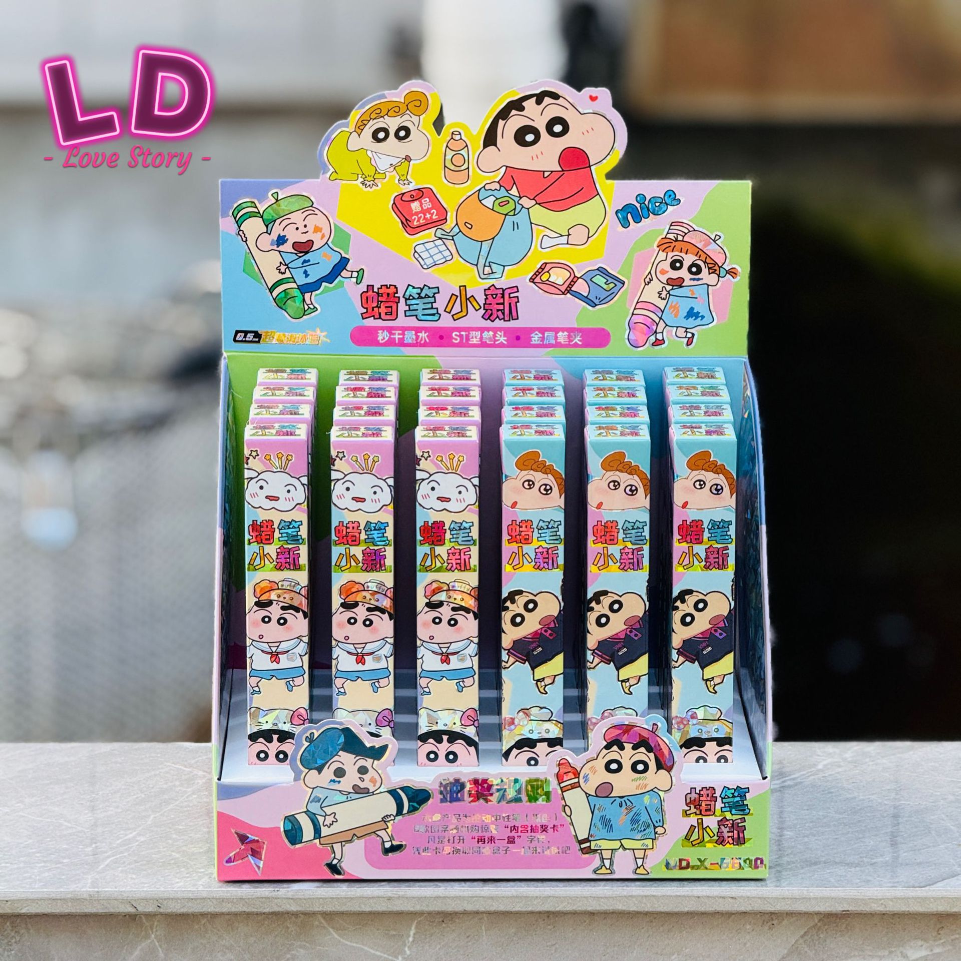 6600 짱구는 못말려 크레용 (22개 구매 시 24개 발송) + 전시 케이스 포함