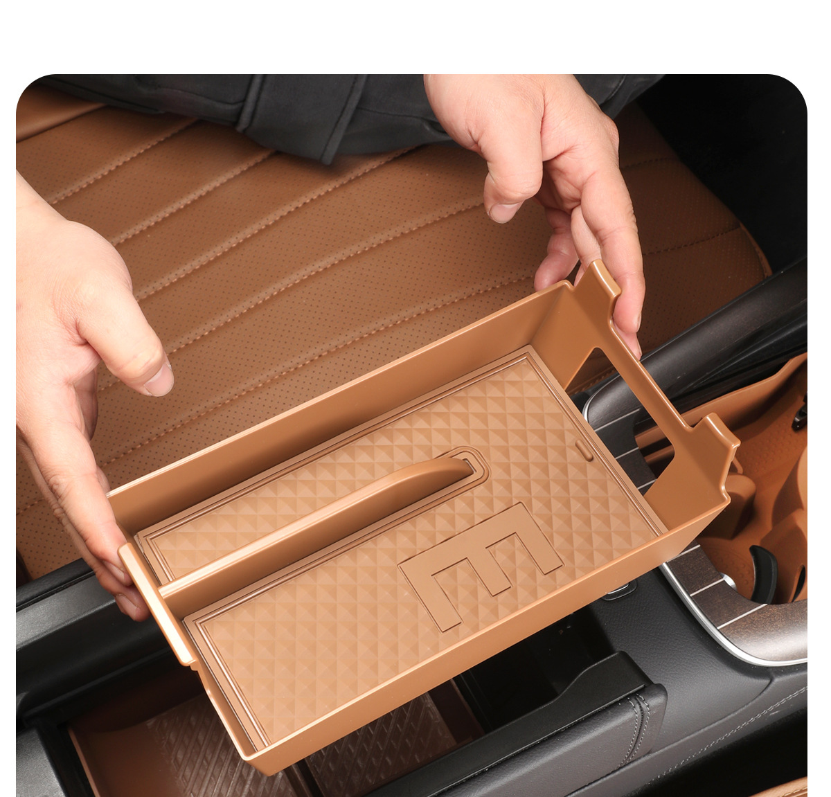 Mercedes-Benz GLC260 new C/E-class E300L central control armrest box storage box storage interior decoration supplies
