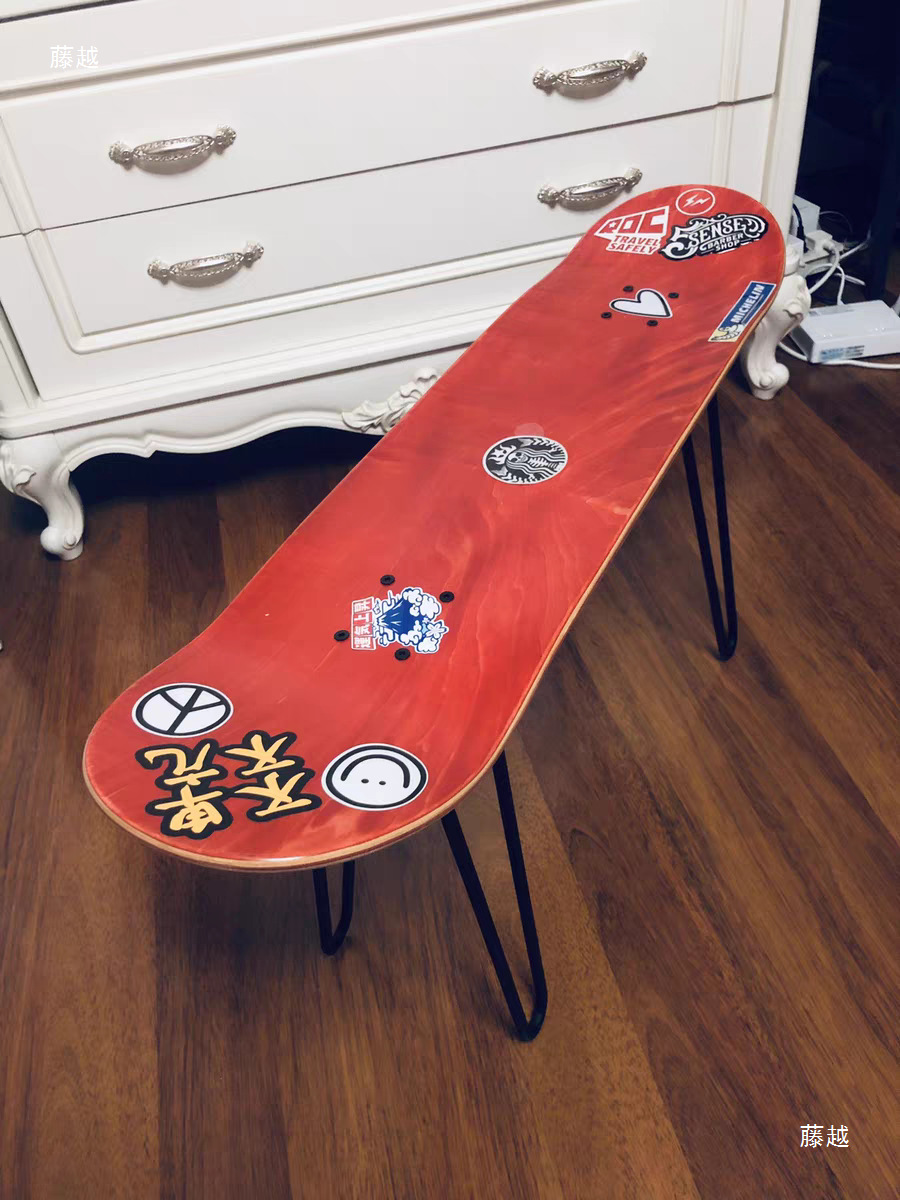 Skateboard Display Rack Universal Solid Stool Bracket Chair Shoe Changing Professional Accessories Surfboard Window Room X20