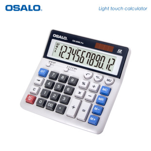 Factory sales solar OS-200ML solar 12-bit calculator dual-purpose battery function Office calculator