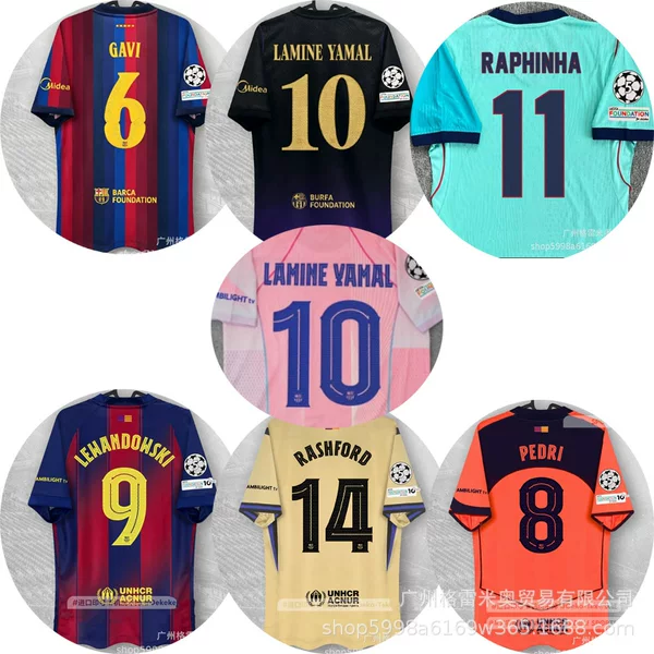 2427 La Liga Jerseys Real Madrid Real Betis Celta Barcelona Málaga Millionaires Football Uniforms