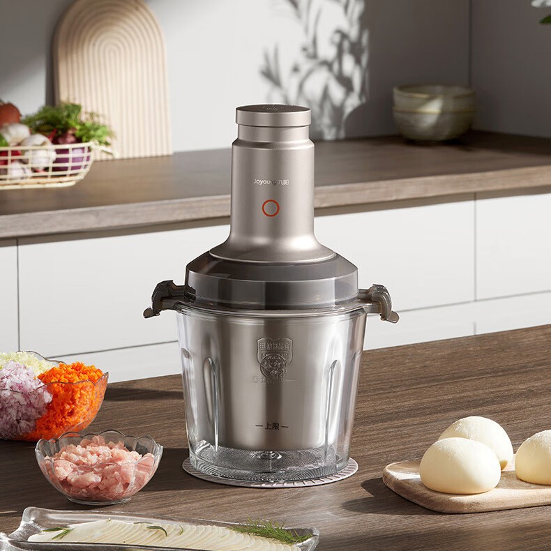 Joyoung Electric Meat Grinder for Home Use, Multifunctional Food Processor, Blender, Baby Food Maker, Vegetable Chopper, Meat Mincer, Stainless Steel