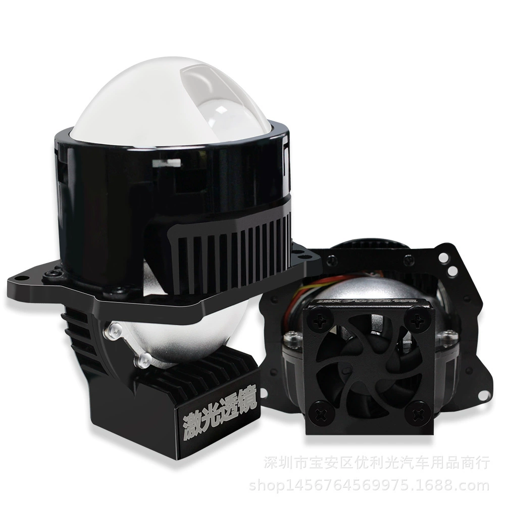 Автомобильная светодиодная фара H60 Бифокальная линза 55 Вт высокой мощности модифицированный лазерный прожектор дальнего и ближнего луча Светодиодная линза фары