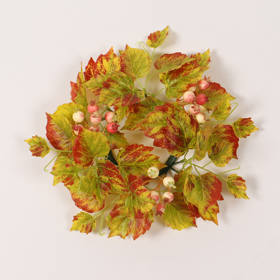 베리 세 갈래 단풍잎 캔들 홀더