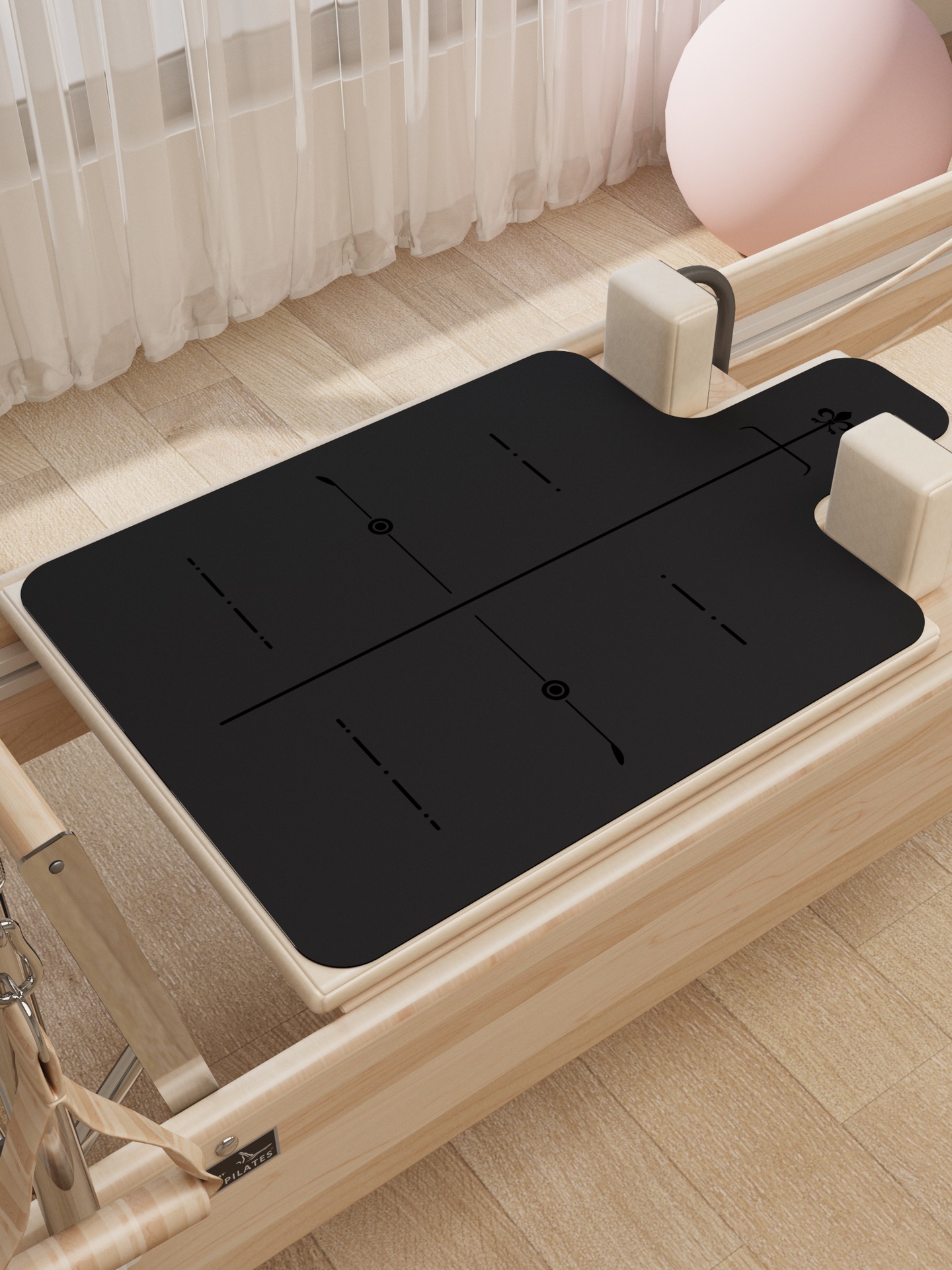 Tapete Antideslizante para Cama de Pilates de PU y Caucho Absorbente de Sudor para Yoga