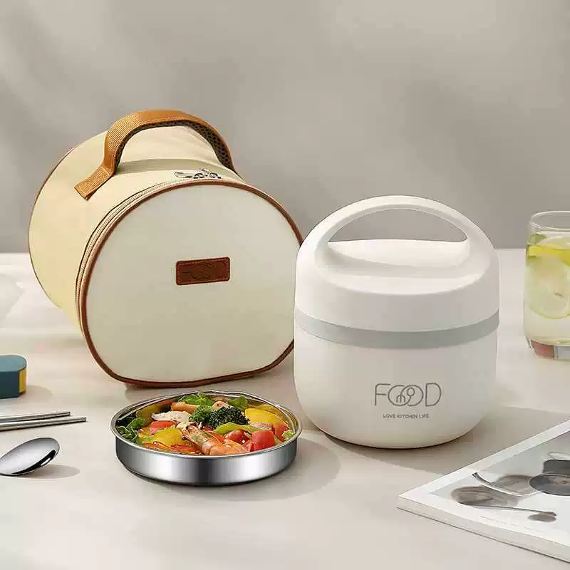 Thermos stainless steel, lunch box for home use, handheld Japanese thermal barrel