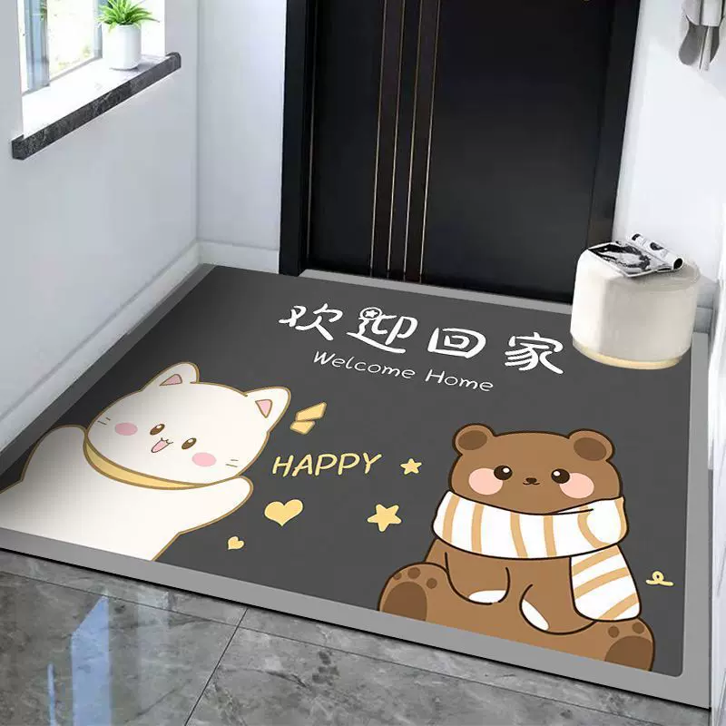 卡通卫生间地垫硅藻泥软垫入户门垫厕所浴室垫厨房吸水垫厂家批发