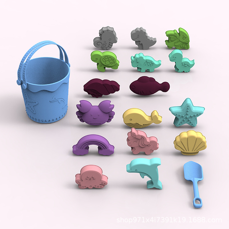 Amazon Hot Sale Navidad padres-hijos regalos interactivos de silicona de grado alimenticio para jugar con nieve portátil cubo de nieve en stock al por mayor