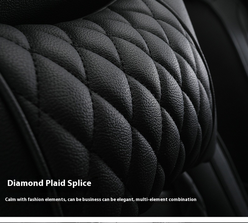 Foreign trade car seat cushion factory direct all-inclusive full leather small diamond four seasons general car seat cushion