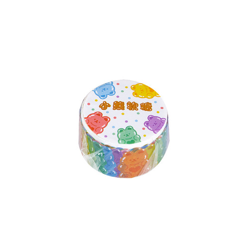 Wenshu Washi Tape Soft Chirp Series Hand-painted Cartoon Color Basic Pocket Decorative Stickers 100 pieces into 8 styles
