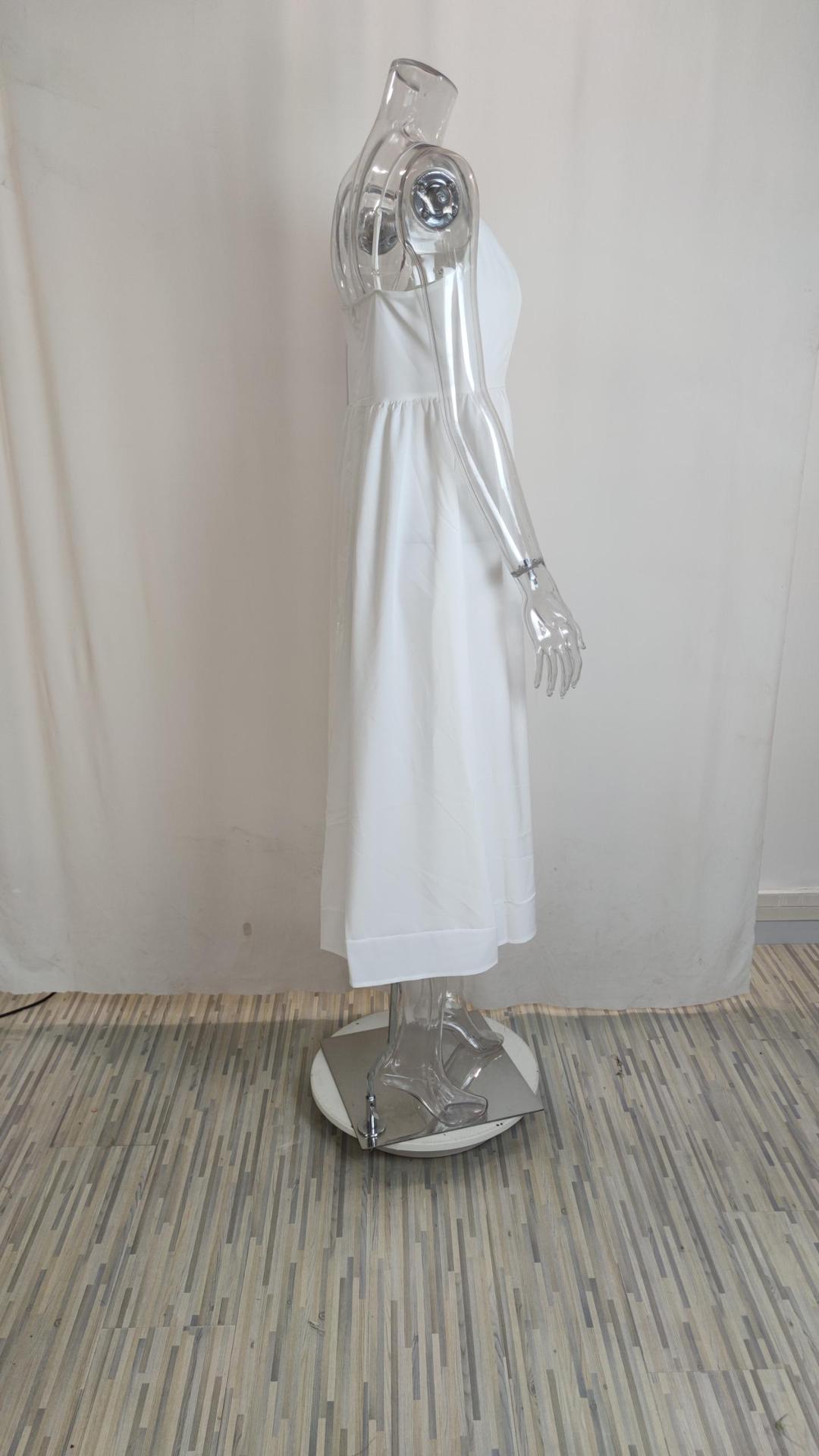 350g Weight Midi Dress Dress Length Type Sleeveless Sleeve Length Strap Dress Dresses Type Polyester Fabric Type High Waist Waist Line Holiday, Daily Occasion Strap Neckline Regular Fit Fit Type Solid Color Pattern Summer Season Women's Gender Pleated Design Sexy Style Wholesale Women's Sexy Pleated Solid Color Holiday Daily Strap Sleeveless Strap Dress 11