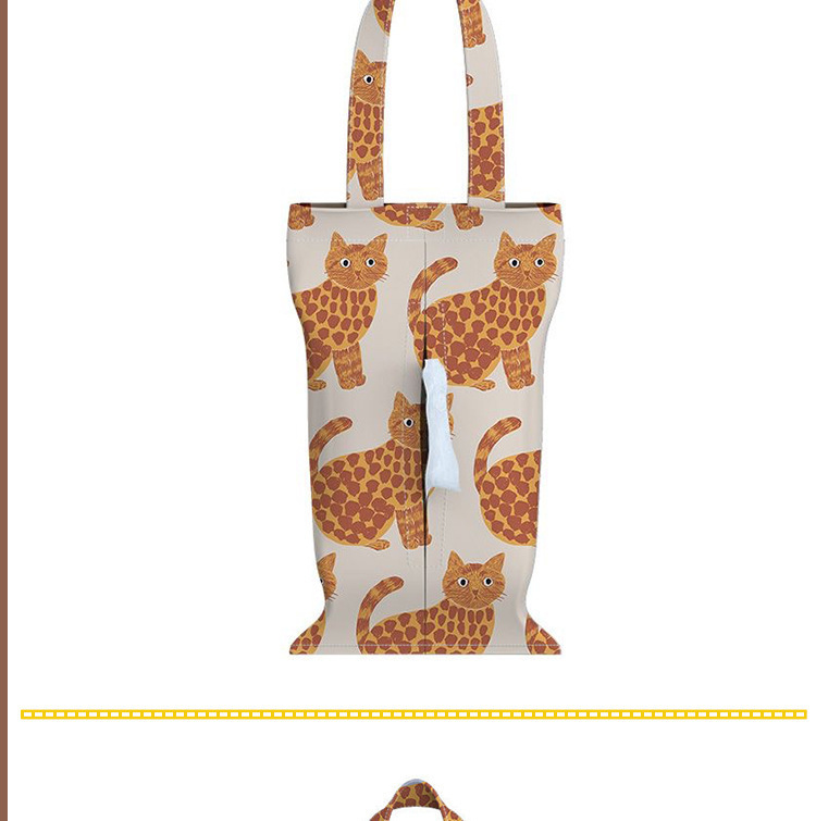 Pine tail animal cute series car car tissue bag creative hanging fabric tissue box household advanced