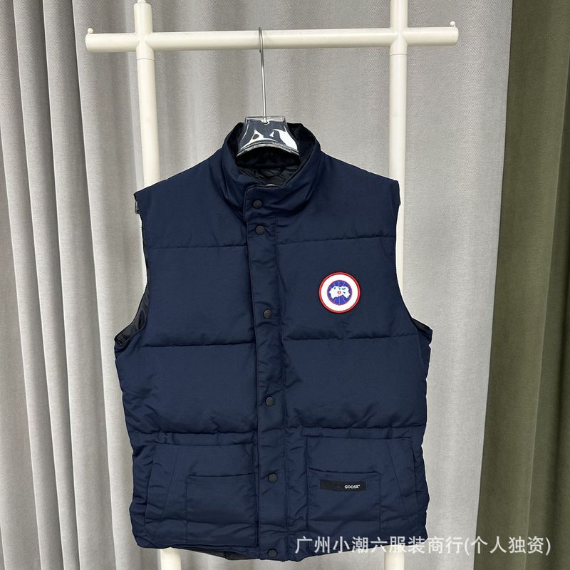 ヨーロッパサイズのクロスボーダー供給ビッググースベストショルダーカット男性と女性のための同じスタイルのルーズカナダ暖かい綿の服正しいバージョンのベスト|undefined