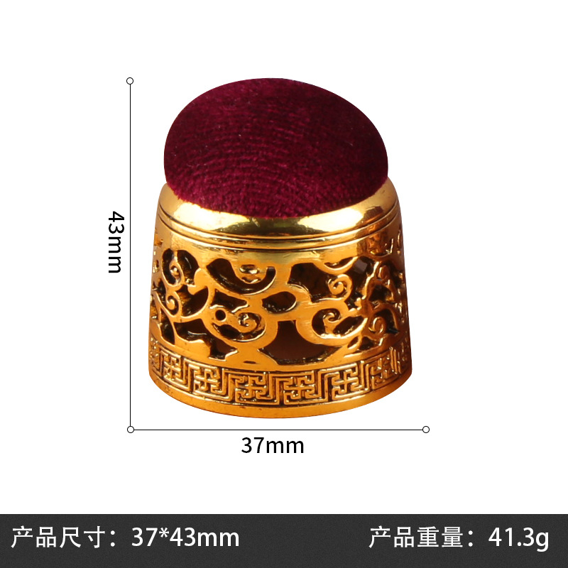 Retro hollow needle-gold