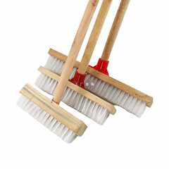 A5L木柄尼龍地板刷大號洗地刷硬毛地板刷廚房浴室刷衛生間瓷磚長