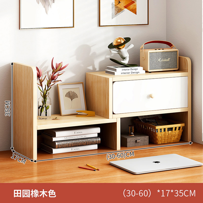 Escritorio de oficina estantería almacenamiento estante estudiante escritorio almacenamiento estante dormitorio escritorio simple multi-capa pequeña librería
