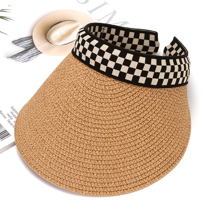 Modischer Damen Strohhut Mit Uv Schutz Für Den Sommerurlaub_voghion.com