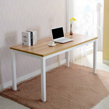 批發鋼木簡易電腦桌辦公桌子家用寫字台書桌卧室長條桌學習雙人桌