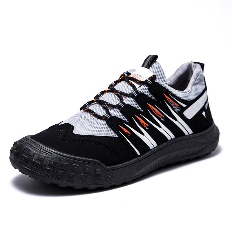 Zapatos deportivos al por mayor costura de cuero neto zapatos de hombre transpirables de moda zapatos deportivos de moda al aire libre ligeros de corte bajo comercio exterior