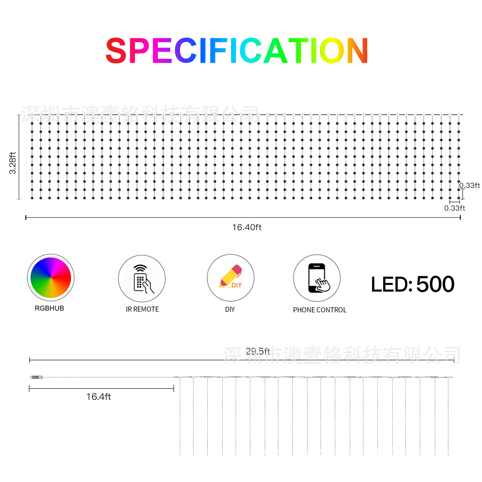 Luces LED Inteligentes Programables para Jardín y Fiesta