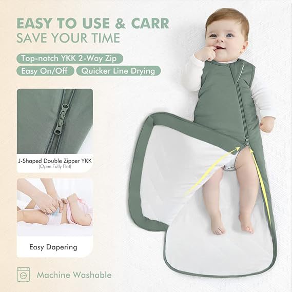 Amazon popular engrosada fibra de bambú saco de dormir del bebé acolchado cálido invierno saco de dormir del bebé