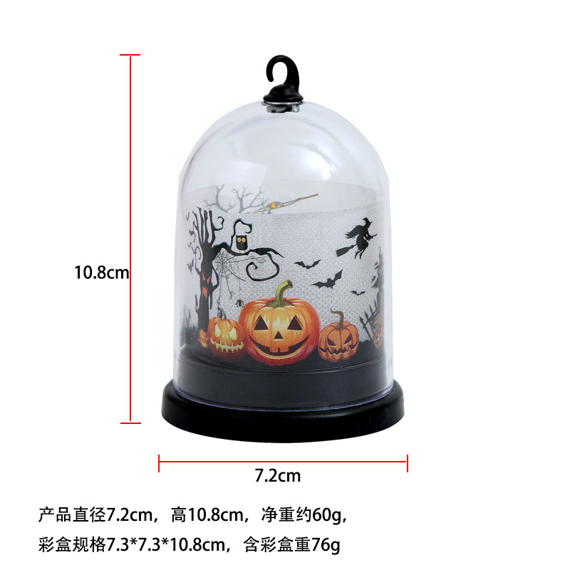 万圣节装饰品儿童礼物南瓜灯创意小夜灯氛围灯led蜡烛灯布置摆件详情4