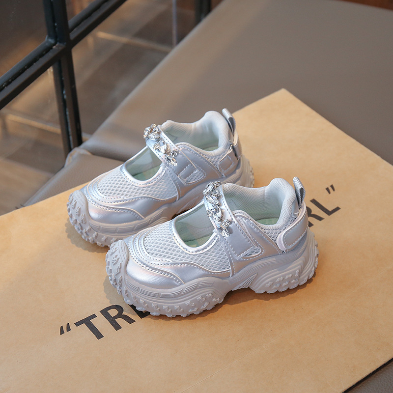 Zapatos deportivos para niñas verano 2026 nuevos zapatos de corrida transpirables de malla para niños, moda, zapatos casuales con suela suave image 8