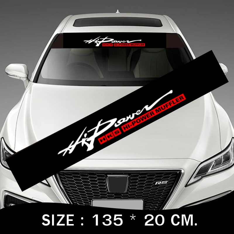 Pegatinas de marcha delantera del automóvil Pegatinas universales personalizadas Pegatinas decorativas del parabrisas delantero Pegatinas de luz del parasol Pegatinas de coche modificadas