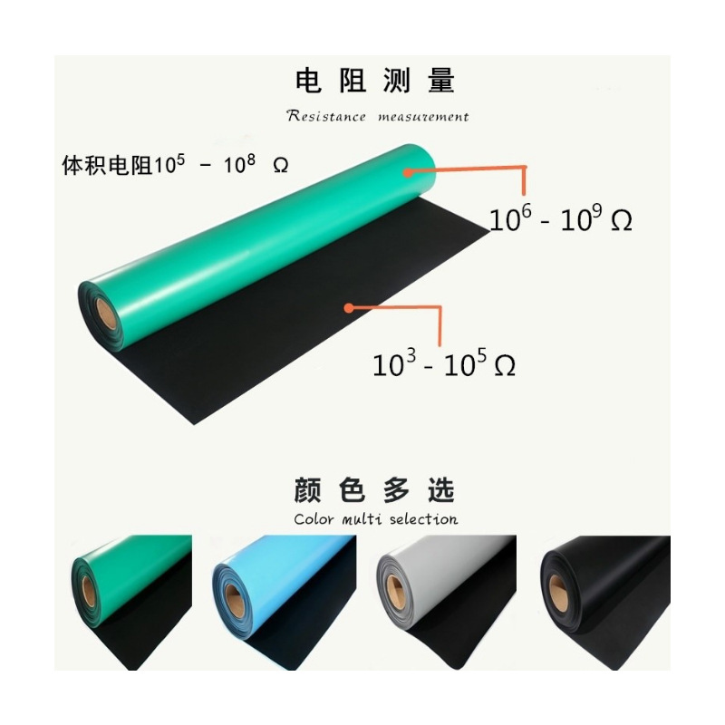 ESD防静电台垫车间绿色桌垫静电胶皮PVC桌垫洁净垫货架胶垫地胶板-阿里巴巴