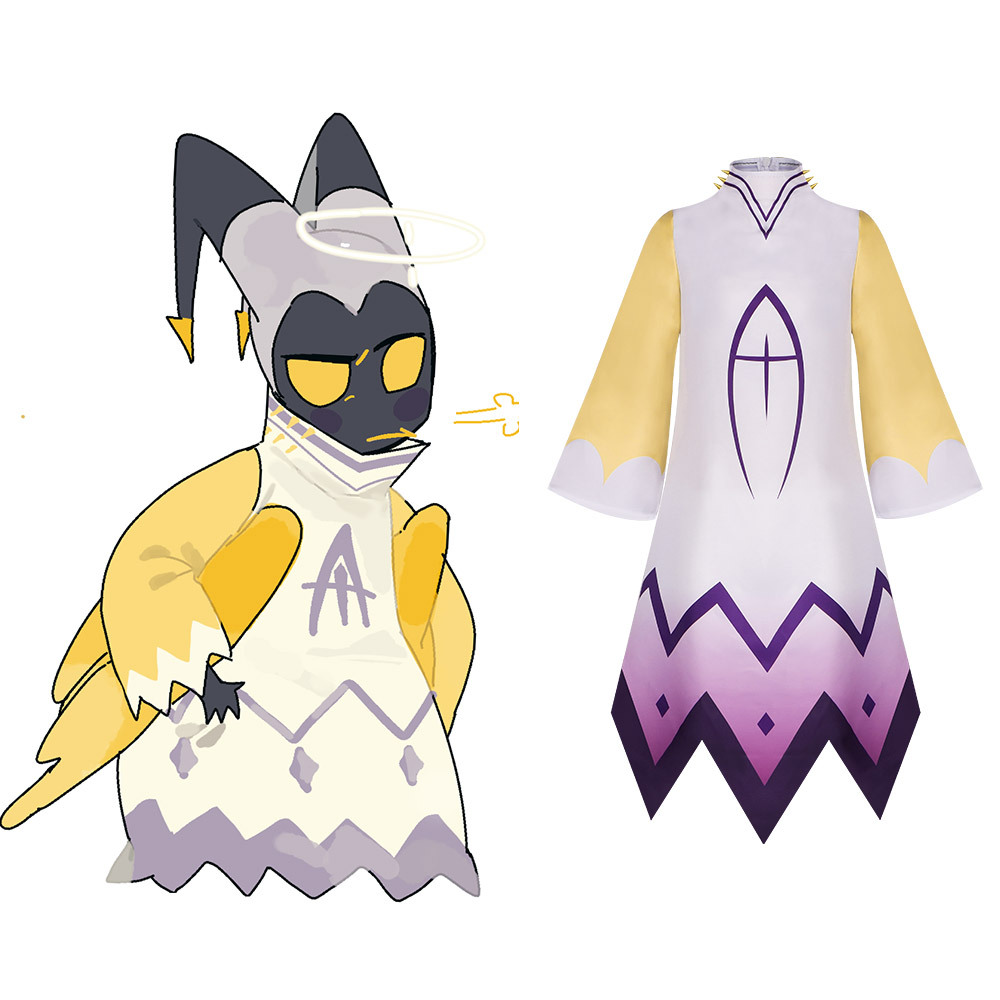 美劇地獄客棧cos服Adam The Exorcist天使亞當萬聖節角色扮演服裝