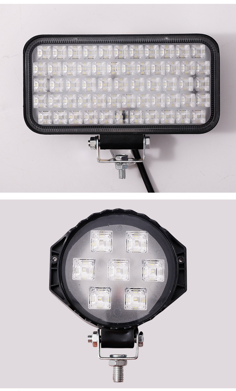 Excavator Led Work Light 12V24V Universal Super Bright Astigmatism Shockproof Truck Spotlight Hook Machine Led Reversing Light
