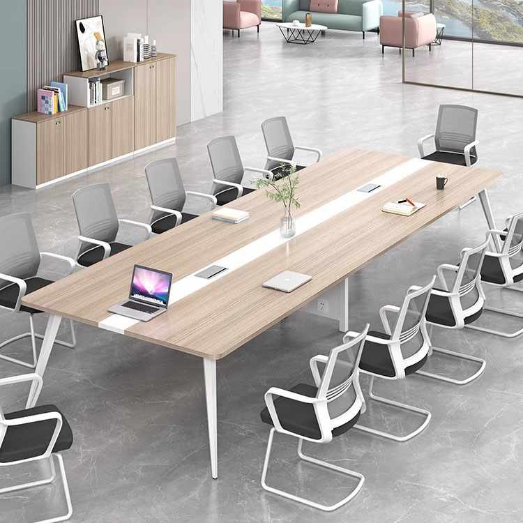 简约现代会议桌长桌 会议室小型洽谈桌办公室桌椅组合 培训桌工位