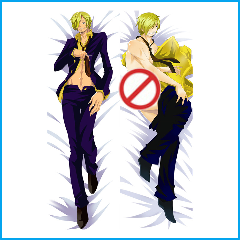 Housse de coussin et coussin de personnage anime à taille réelle One Piece
