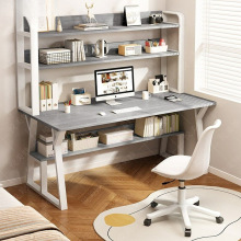 电脑桌书桌书架组合一体台式家用简约卧室学生简易写字桌子学习桌