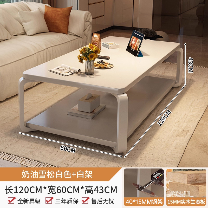 Mesa de té pequeña sala de estar estante doméstico simple mesa moderna simple sofá creativo cuadrado mesa de té pequeña